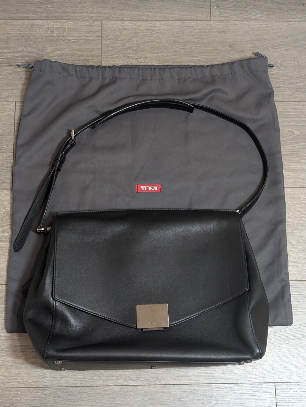 TUMI Mariella Tavi Leather Satchel Laptop Bag W/Dust Bag & Removable Straps•BK🖤